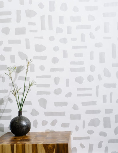 product image for The Pearl Wallpaper in Diamonds on Cream design by Thatcher Studio 58