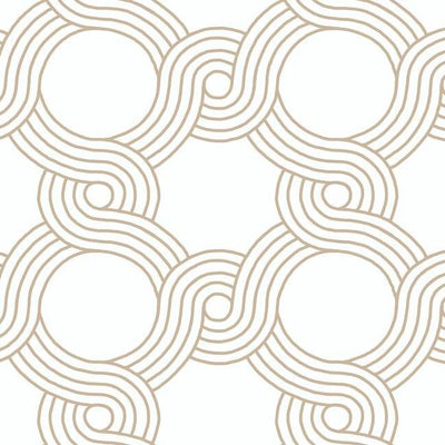 product image of The Twist Wallpaper in Gold from the Geometric Resource Collection by York Wallcoverings 599