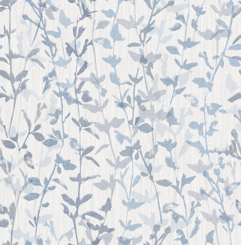 media image for Thea Floral Trail Wallpaper in Blue from the Scott Living Collection by Brewster Home Fashions 285