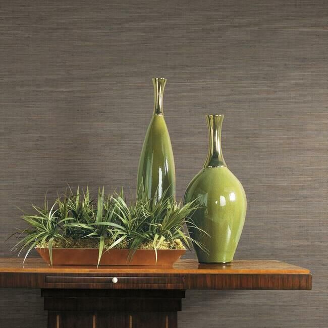 media image for Threaded Jute Wallpaper in Brown from the Traveler Collection by Ronald Redding 249