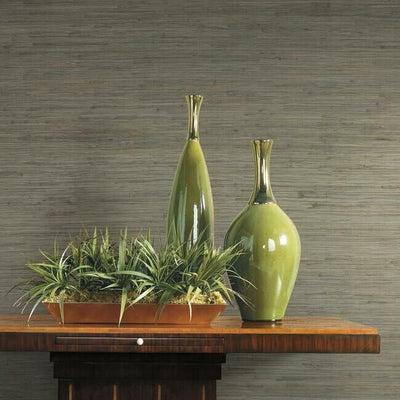 product image for Threaded Jute Wallpaper in Green from the Traveler Collection by Ronald Redding 89