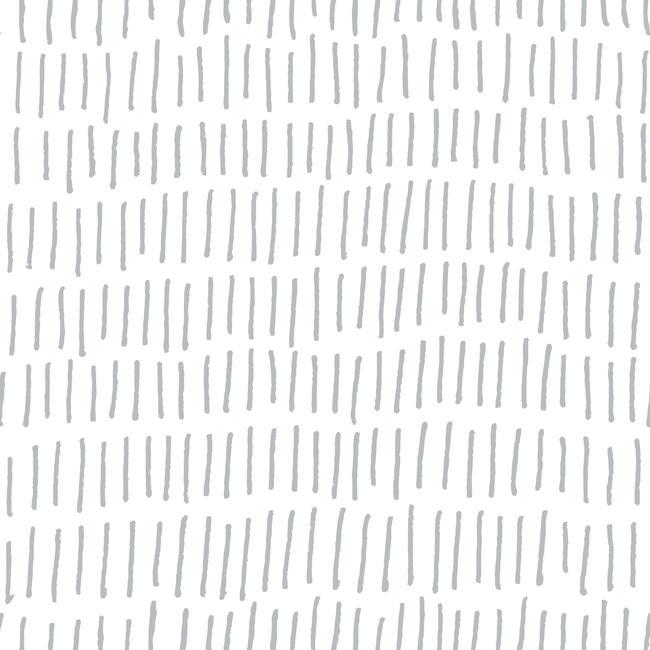 media image for Tick Mark Peel & Stick Wallpaper in Grey by RoomMates for York Wallcoverings 242