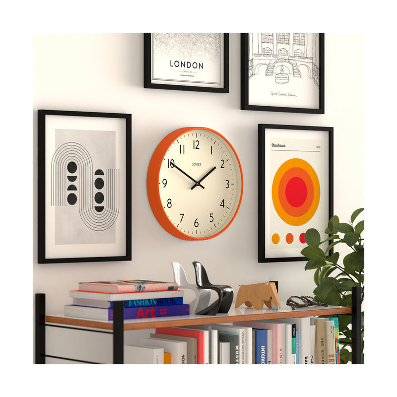 media image for Jones Studio Wall Clock in Orange 260