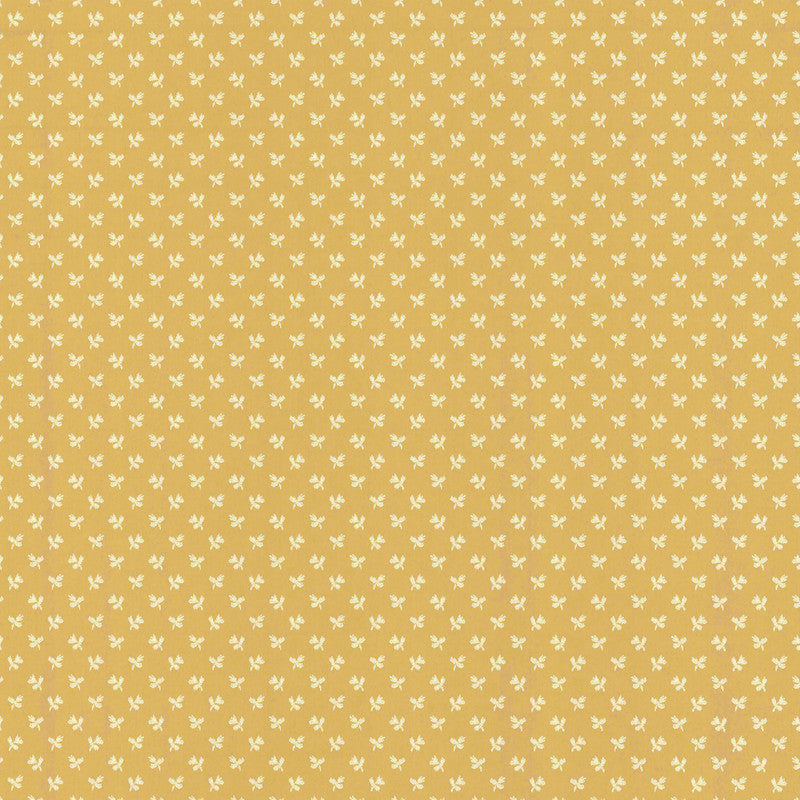 media image for Tiny Flower Wallpaper in Golden Yellow 262