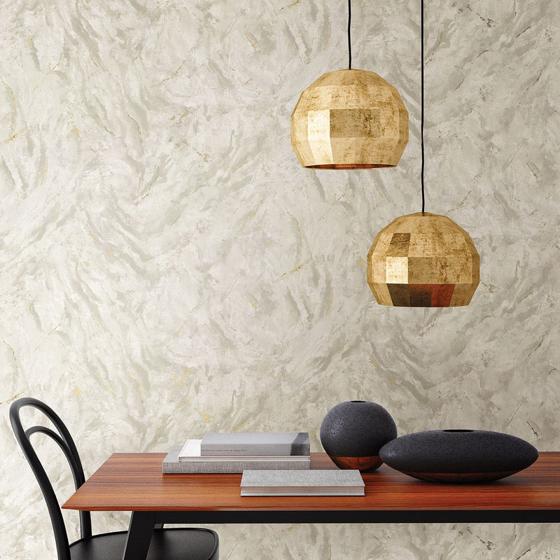 media image for Titania Marble Texture Wallpaper in Taupe from the Polished Collection by Brewster Home Fashions 248