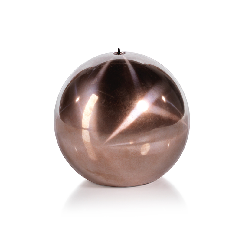 media image for Titanium Rose Gold 6" Ball Candle 243