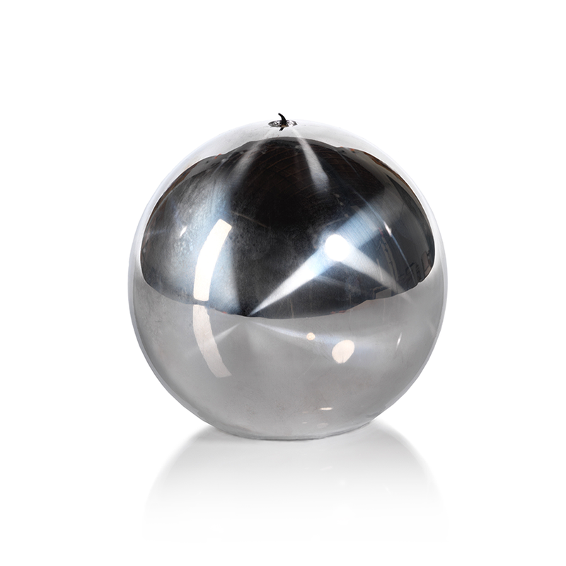 media image for Titanium Silver 6" Ball Candle 295