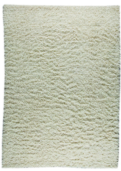 product image for Tokyo Collection Hand Knotted Shaggy Wool and Linen Area Rug in White design by Mat the Basics 68