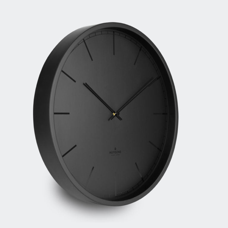 media image for Tone45 Silent Wall Clock Black Index 260