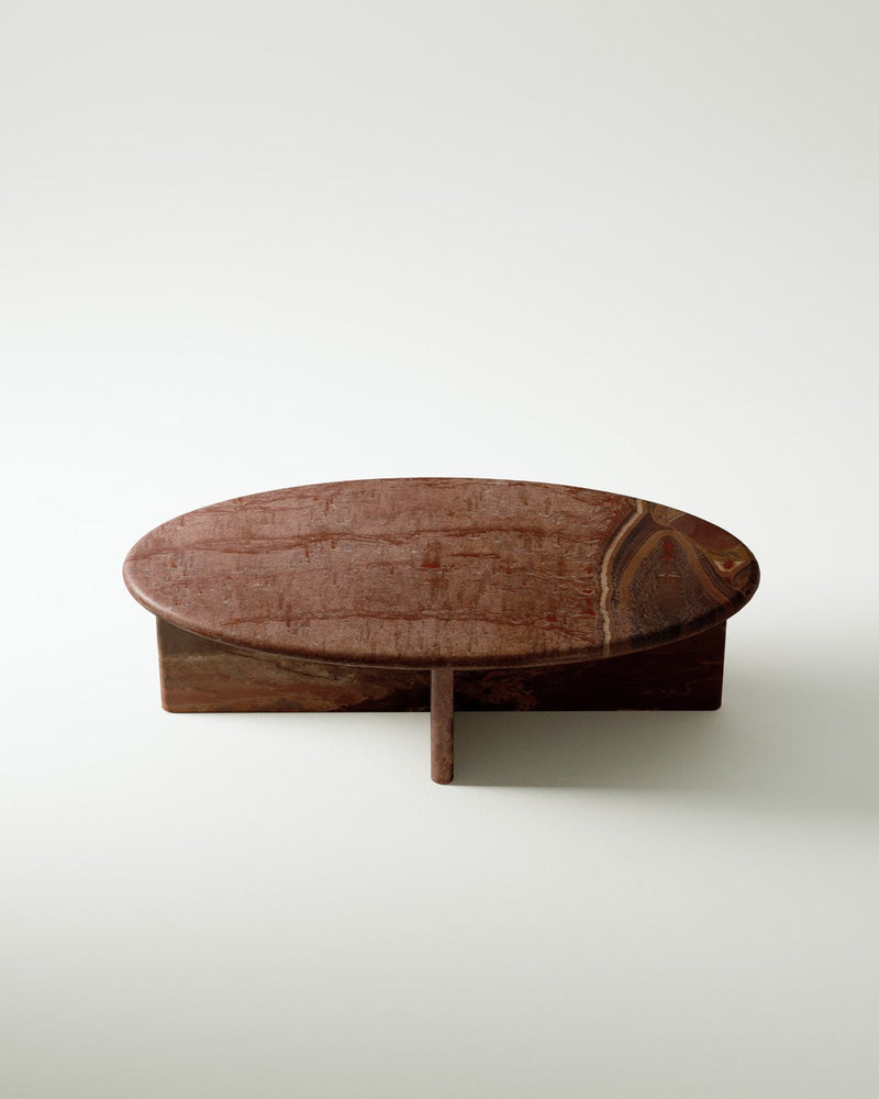 media image for plinth large oval marble coffee table csl4215r slm 10 293