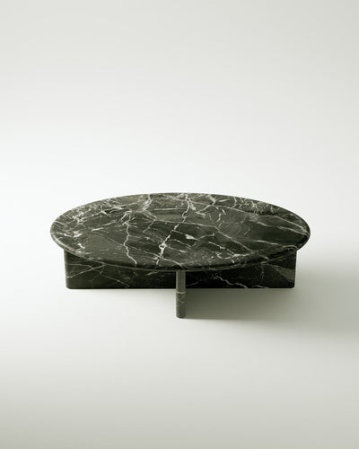 product image for plinth small oval marble coffee table csl4212r slm 7 3