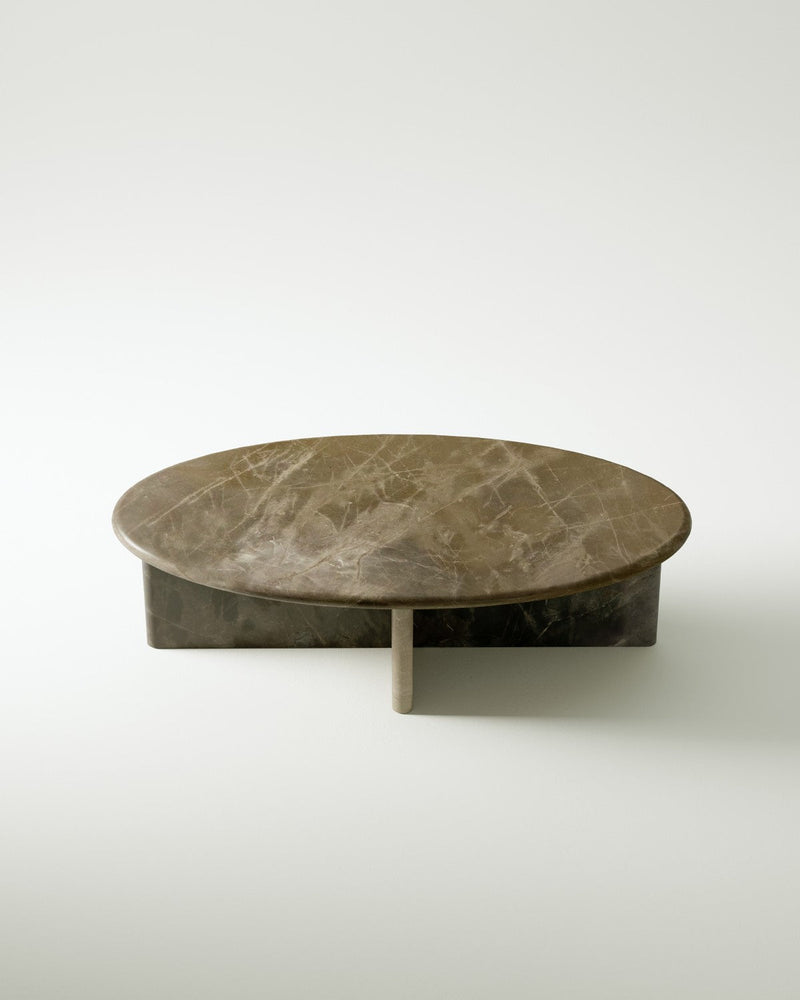media image for plinth small oval marble coffee table csl4212r slm 8 297