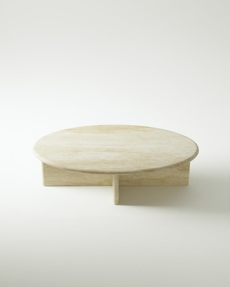 media image for plinth large oval marble coffee table csl4215r slm 9 242