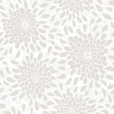 product image of sample toss the bouquet peel stick wallpaper in neutral by roommates for york wallcoverings 1 598
