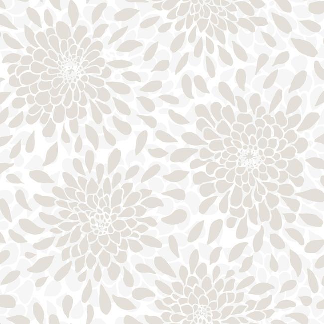 media image for sample toss the bouquet peel stick wallpaper in neutral by roommates for york wallcoverings 1 299