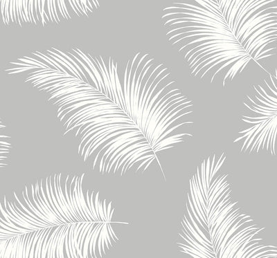 product image for Tossed Palm Peel-and-Stick Wallpaper in Harbor Mist from the Luxe Haven Collection by Lillian August 53