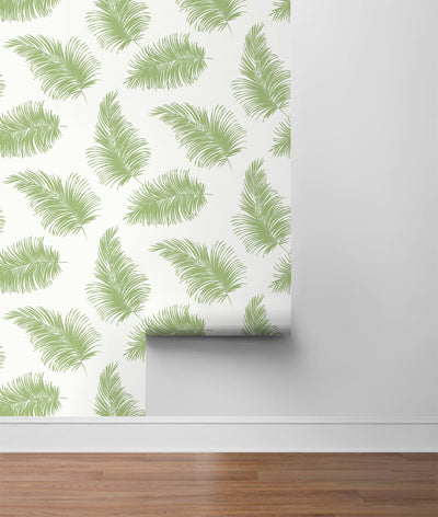 product image for Tossed Palm Peel-and-Stick Wallpaper in Summer Fern from the Luxe Haven Collection by Lillian August 35