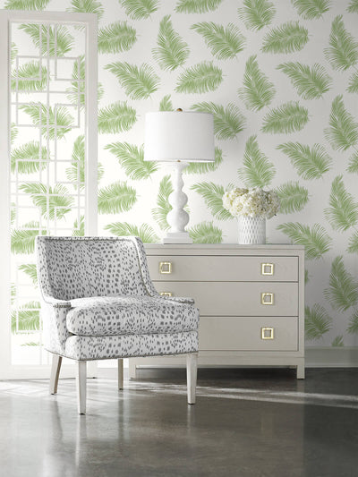 product image for Tossed Palm Peel-and-Stick Wallpaper in Summer Fern from the Luxe Haven Collection by Lillian August 69