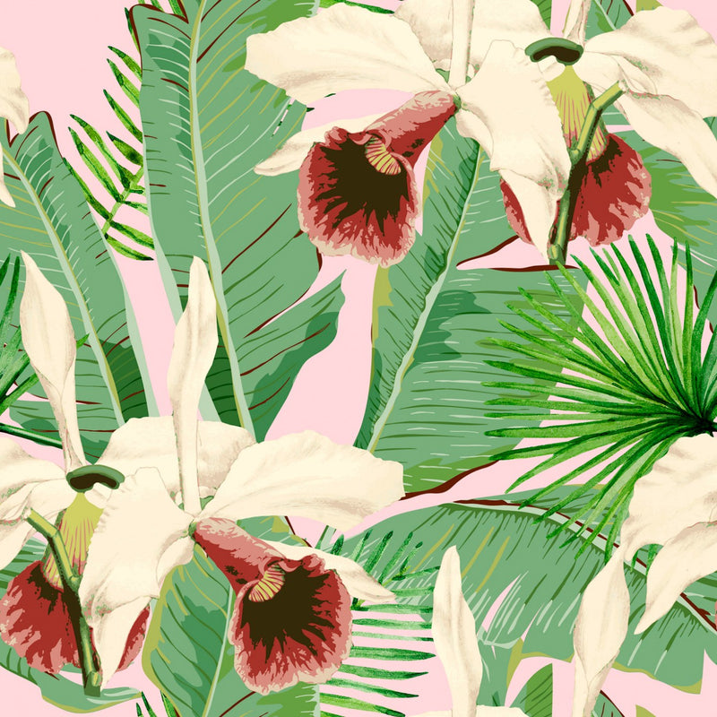 media image for Treasure Island Wallpaper in Pink and Green from the Palm Springs Collection by Mind the Gap 282
