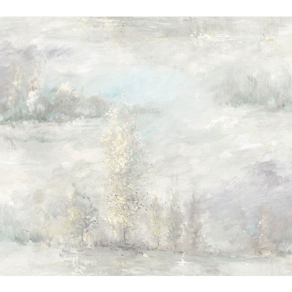 media image for sample tree line wallpaper in pale blue grey and neutrals from the french impressionist collection by seabrook wallcoverings 1 265