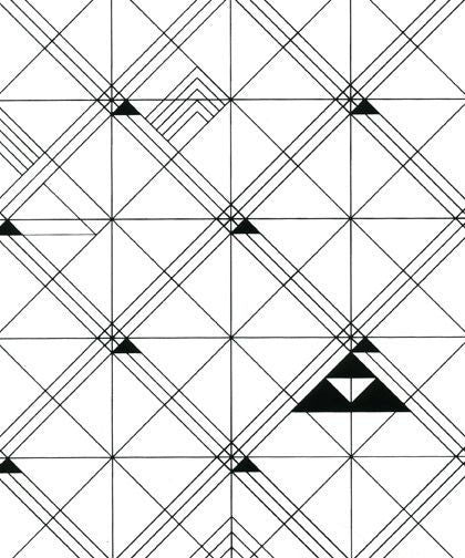 media image for sample trellis wallpaper in black design by cavern home 1 290