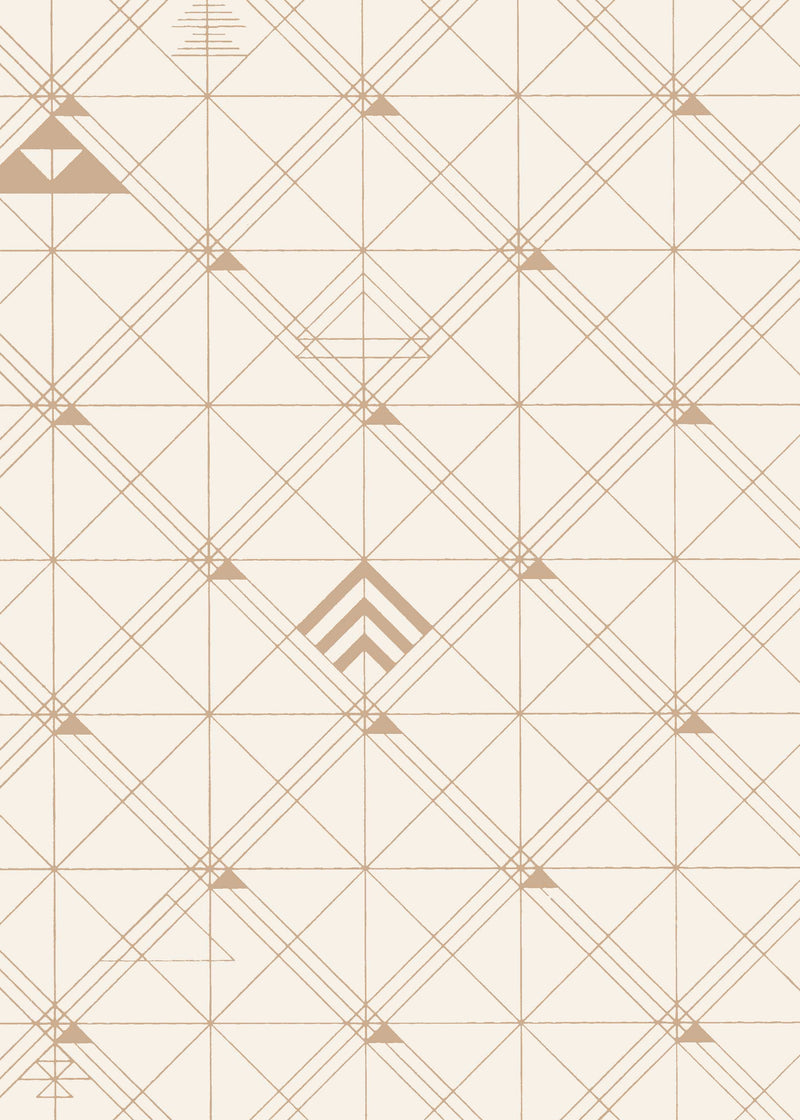 media image for sample trellis wallpaper in caramel by cavern home 1 234