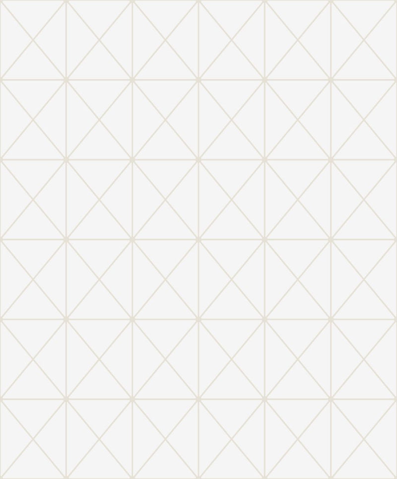 media image for sample triangle geo wallpaper in beige and off white from the casa blanca ii collection by seabrook wallcoverings 1 298