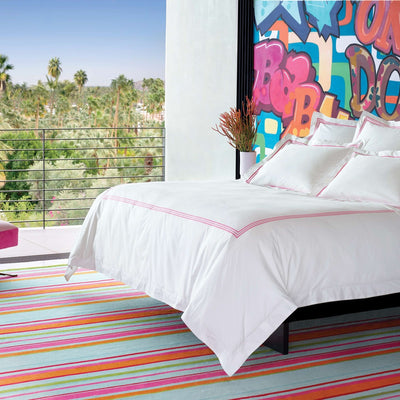 product image for trio fuchsia duvet cover by annie selke trfsdcq 5 42