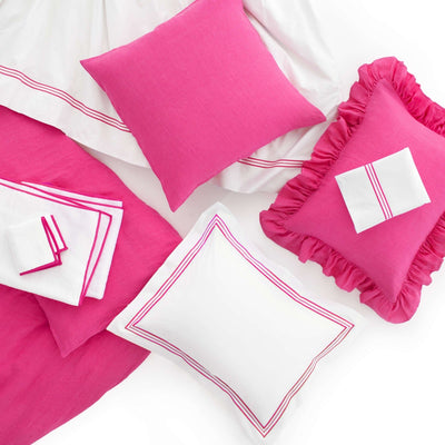 product image for trio fuchsia duvet cover by annie selke trfsdcq 4 59