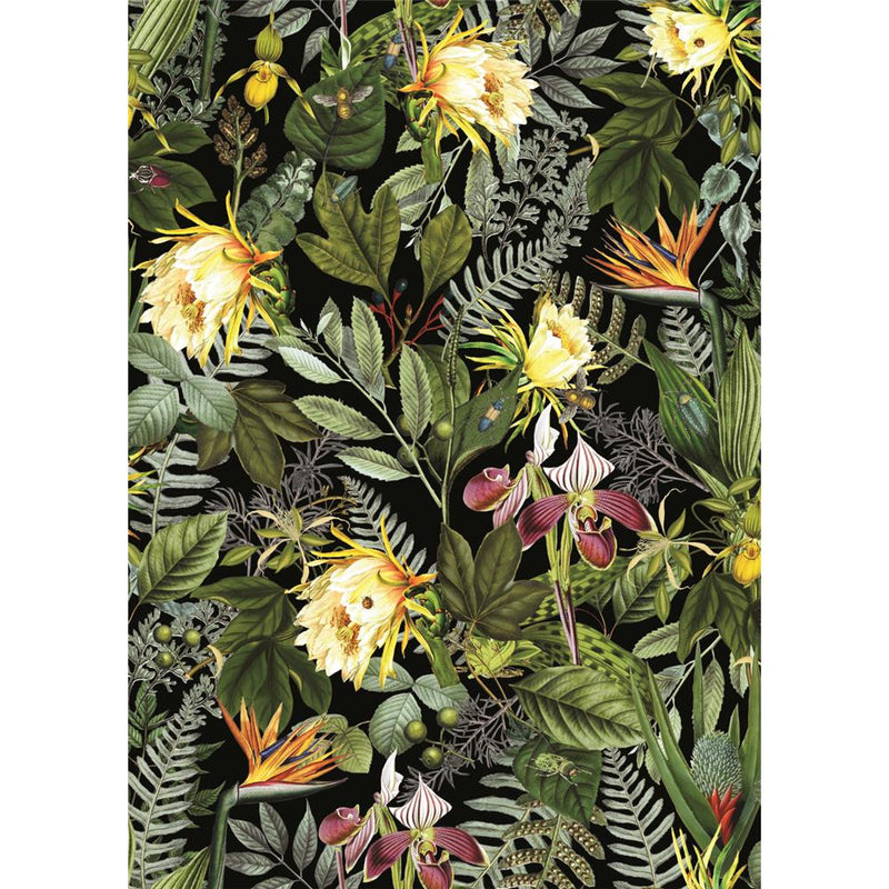 media image for sample tropical flowers peel stick wallpaper by roommates for york wallcoverings 1 263