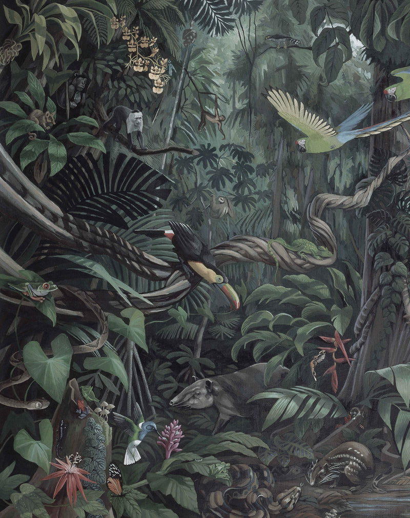 media image for Tropical Landscape 003 Wallpaper Panel by KEK Amsterdam 248