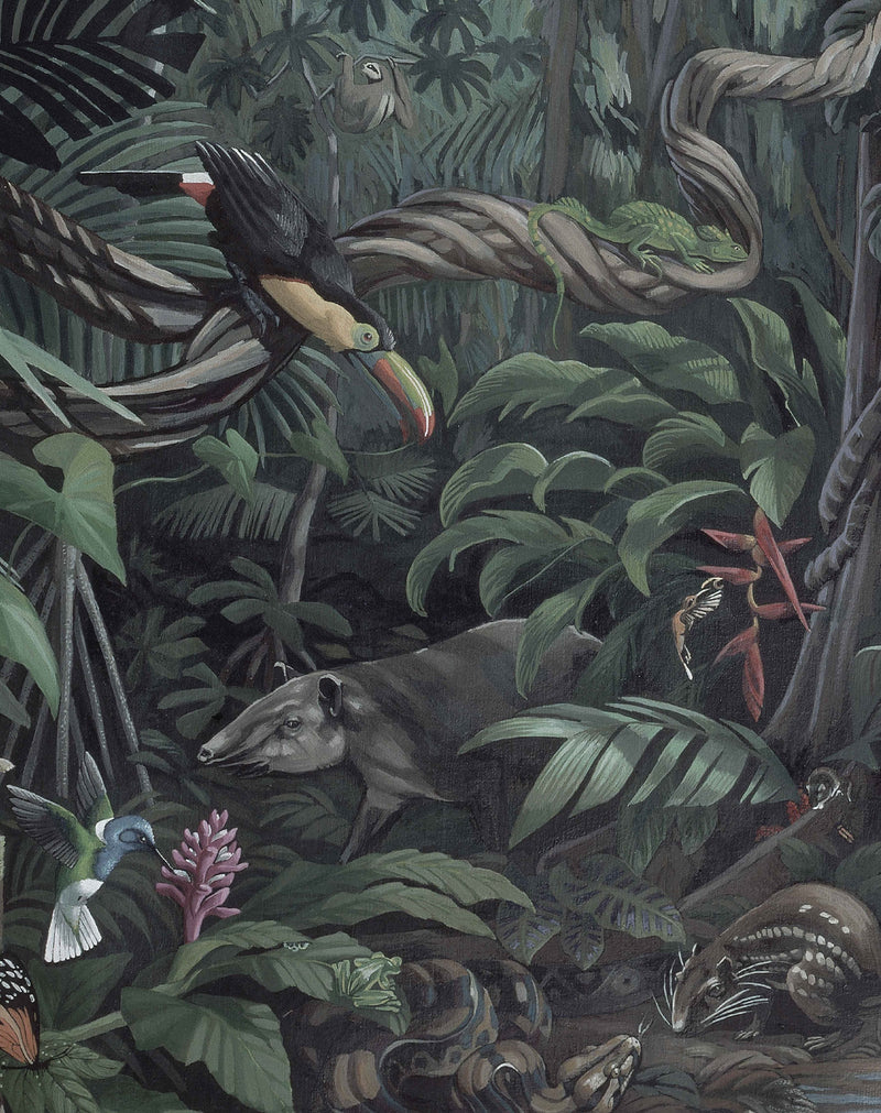 media image for Tropical Landscape 003 Wallpaper Panel by KEK Amsterdam 275