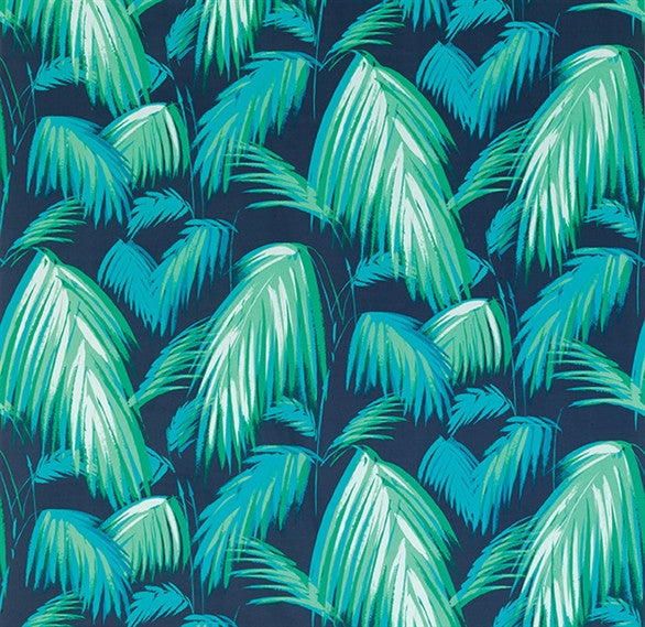 media image for Tropicana Fabric in Dark Petrol and Emerald by Matthew Williamson for Osborne & Little 268