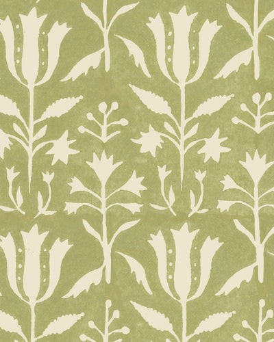 product image for Tulipan Wallpaper in Beechnut from the Complementary Collection by Mind the Gap 12