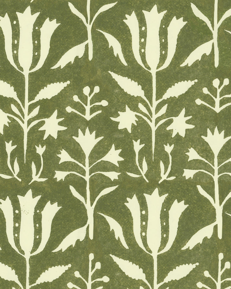 media image for Tulipan Wallpaper in Herbal from the Complementary Collection by Mind the Gap 243