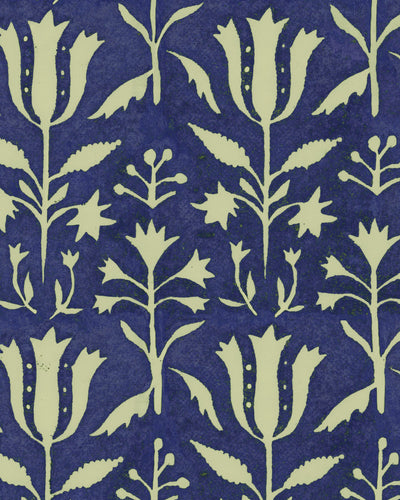 product image of sample tulipan wallpaper in indigo from the complementary collection by mind the gap 1 532