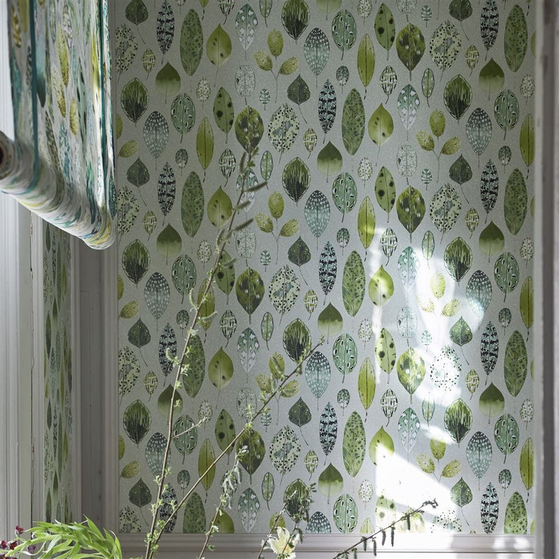 media image for Tulsi Wallpaper in Eau De Nil from the Zardozi Collection by Designers Guild 276