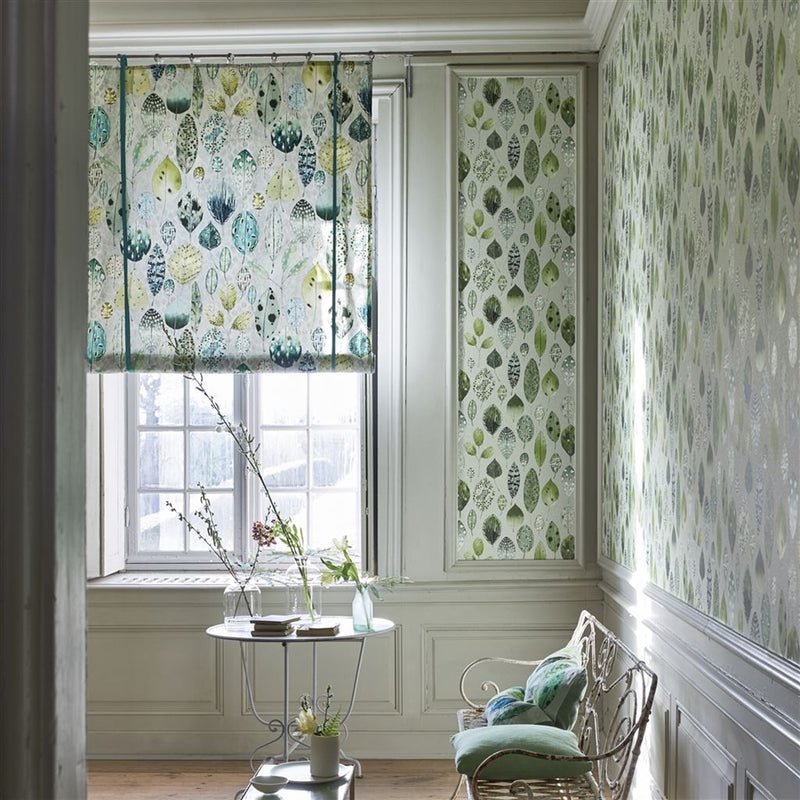 media image for Tulsi Wallpaper in Eau De Nil from the Zardozi Collection by Designers Guild 212