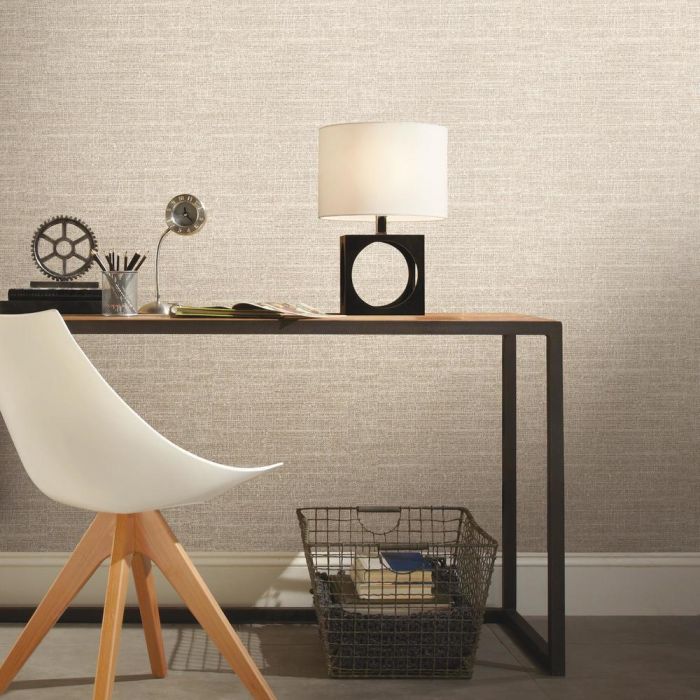 media image for Tweed Peel & Stick Wallpaper in Brown by RoomMates for York Wallcoverings 286