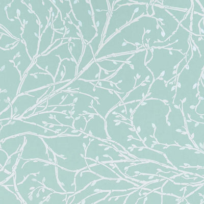 product image for Twiggy Wallpaper in Eau De Nil, White, and Silver from the Folium Collection by Osborne & Little 78