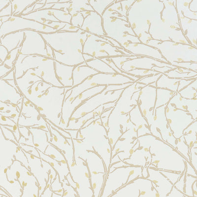product image of sample twiggy wallpaper in ivory stone and gold from the folium collection by osborne little 1 55