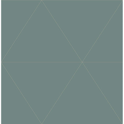product image for Twilight Geometric Wallpaper in Green from the Moonlight Collection by Brewster Home Fashions 2