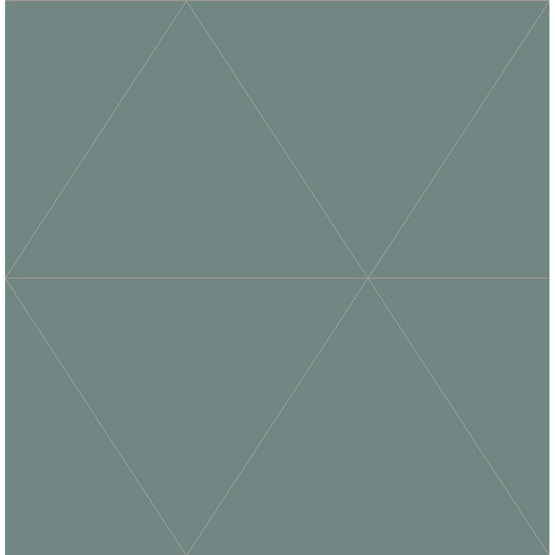 media image for Twilight Geometric Wallpaper in Green from the Moonlight Collection by Brewster Home Fashions 248