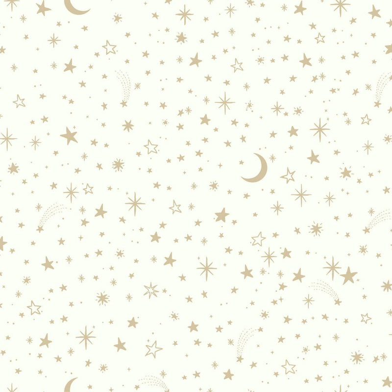 media image for Twinkle Little Star Peel & Stick Wallpaper in Gold by RoomMates for York Wallcoverings 245