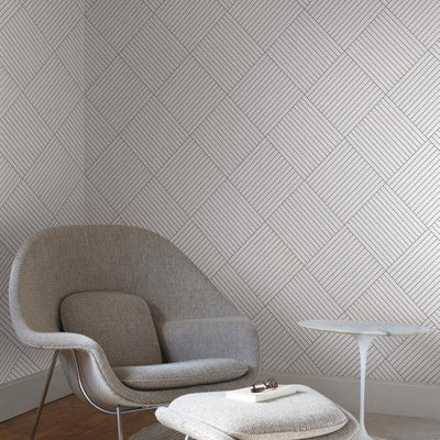 product image for Twisted Tailor Wallpaper in White and Black from the Geometric Resource Collection by York Wallcoverings 26