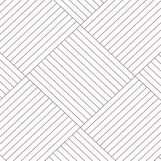 media image for sample twisted tailor wallpaper in white and black from the geometric resource collection by york wallcoverings 1 233