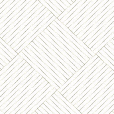 product image of sample twisted tailor wallpaper in white and gold from the geometric resource collection by york wallcoverings 1 514