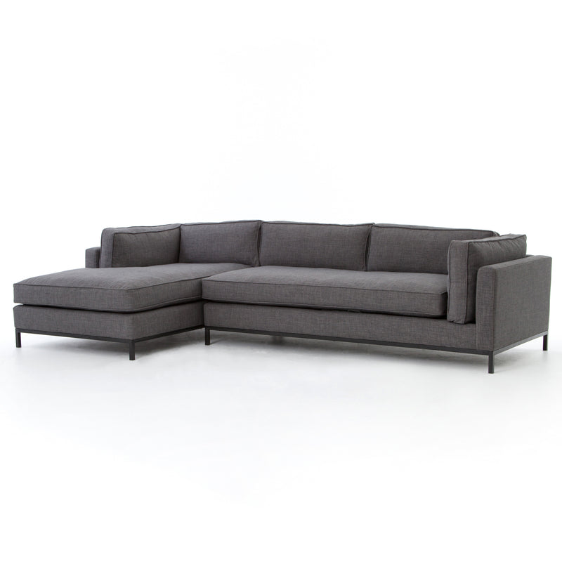 media image for Grammercy 2 Pc Chaise Sectional In Bennett Charcoal 295