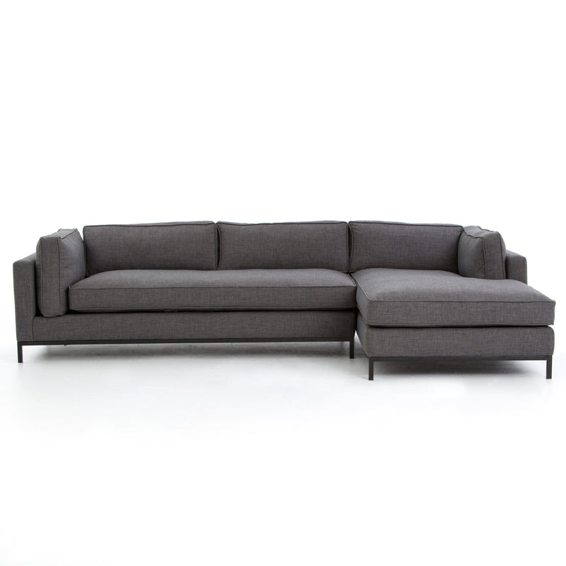 media image for Grammercy 2 Pc Chaise Sectional In Bennett Charcoal 261