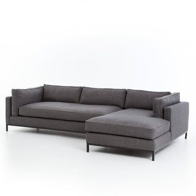 product image for Grammercy 2 Pc Chaise Sectional In Bennett Charcoal 51